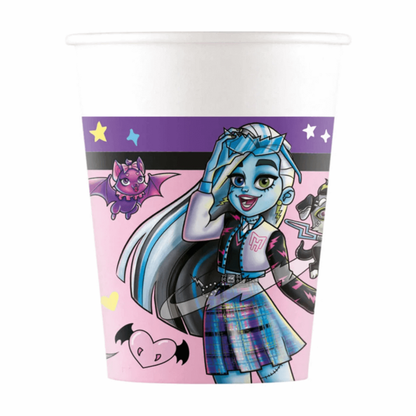 Papírové kelímky Monster High 200ml 8ks