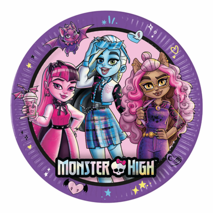 Papírové talíře Monster High 23cm 8ks